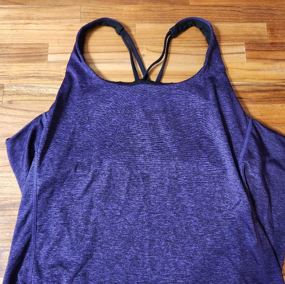 Strappy Yoga Top with Built-in Bra